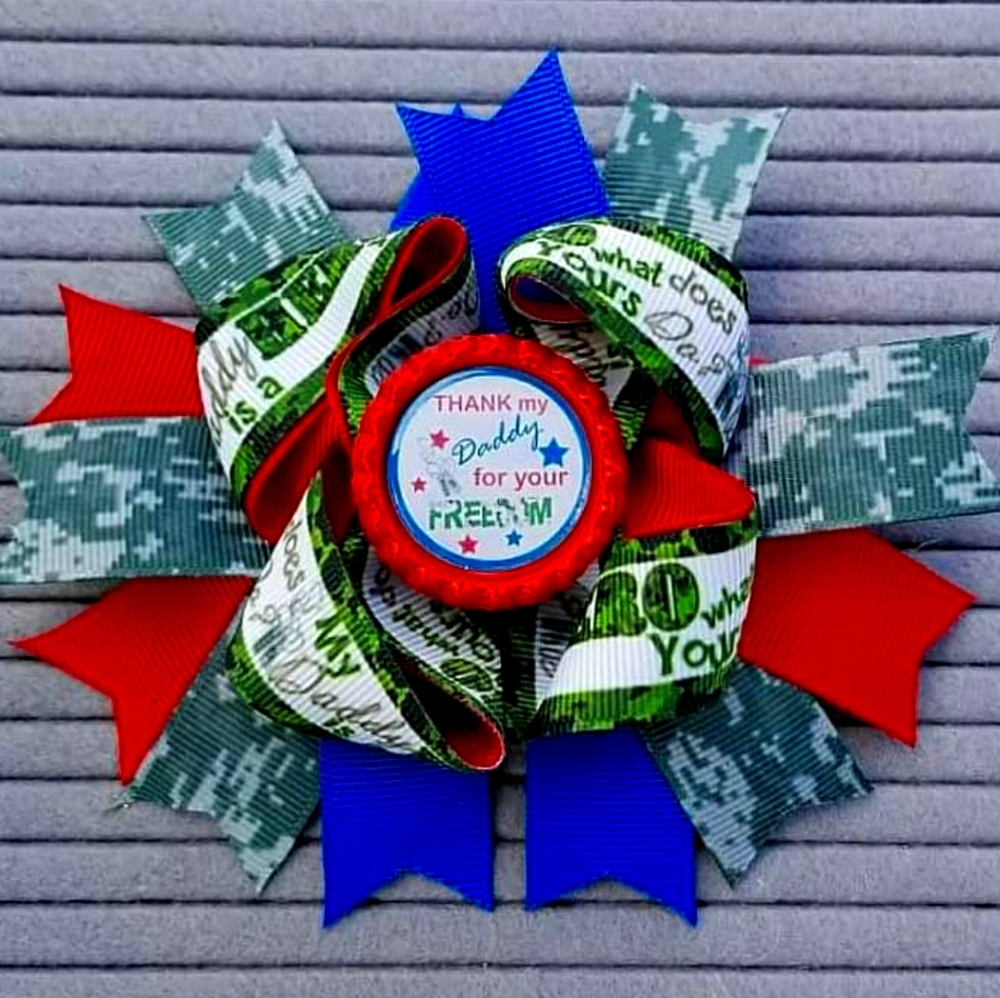 Militar Daddy Hairbow